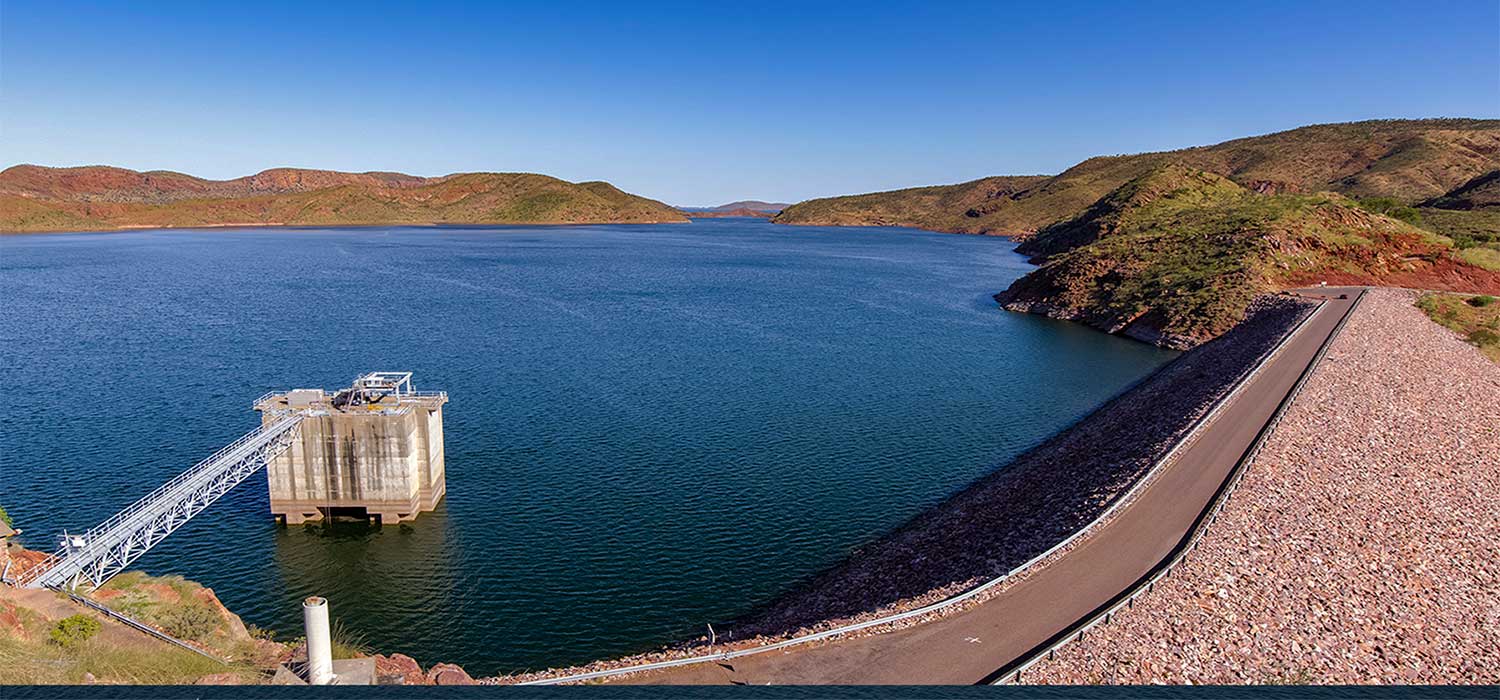Lake Argyle dam wall