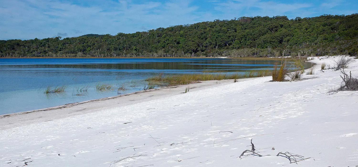 Lake Mckenzie on Fraser Island in Queensland