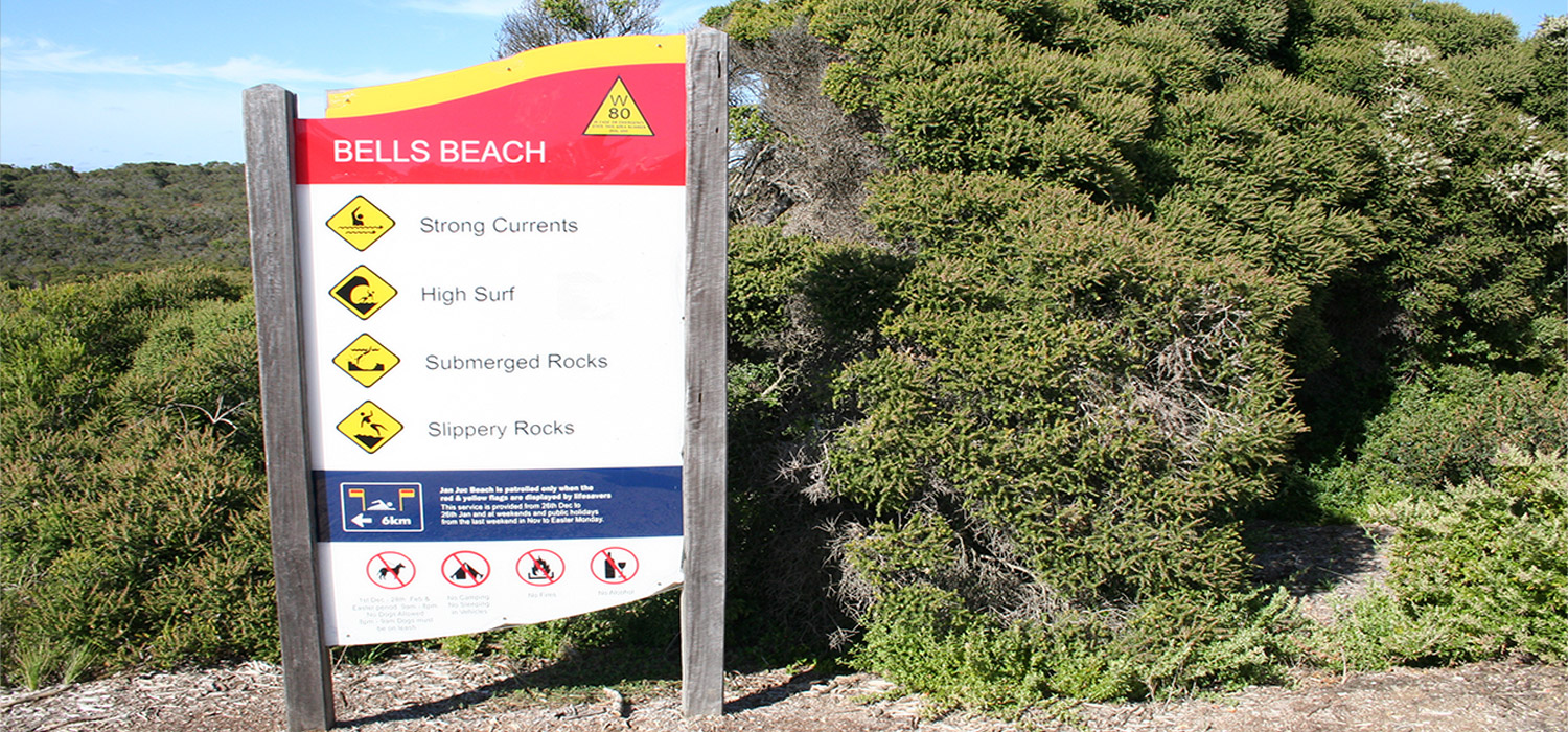 Bells beach warning