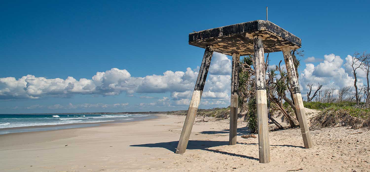  North beach on Bribie Island, no cars allowed
