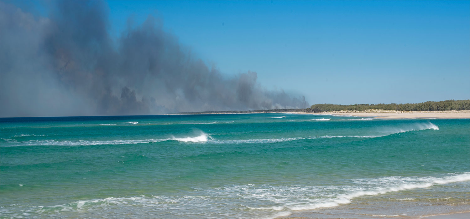  Bushfire on Bribie Island