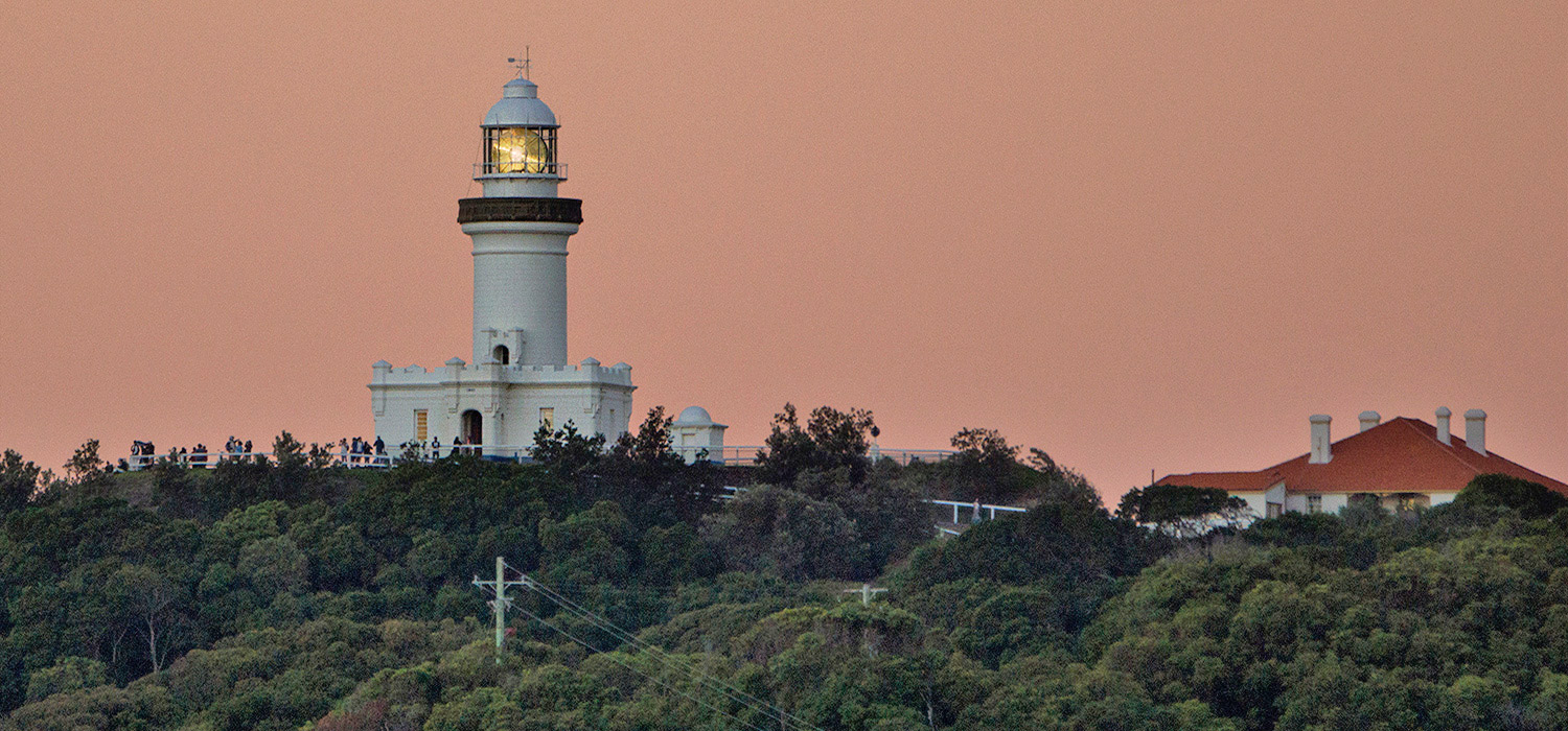 Sunset at Cape Byron lighthouse