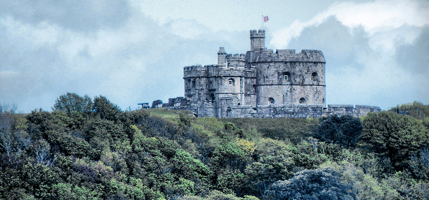 Pendennis Castle is a fort constructed by Henry VIII near Falmouth, Cornwall