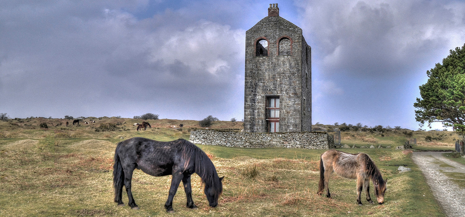 Old disused Tin mine on dartmoor
