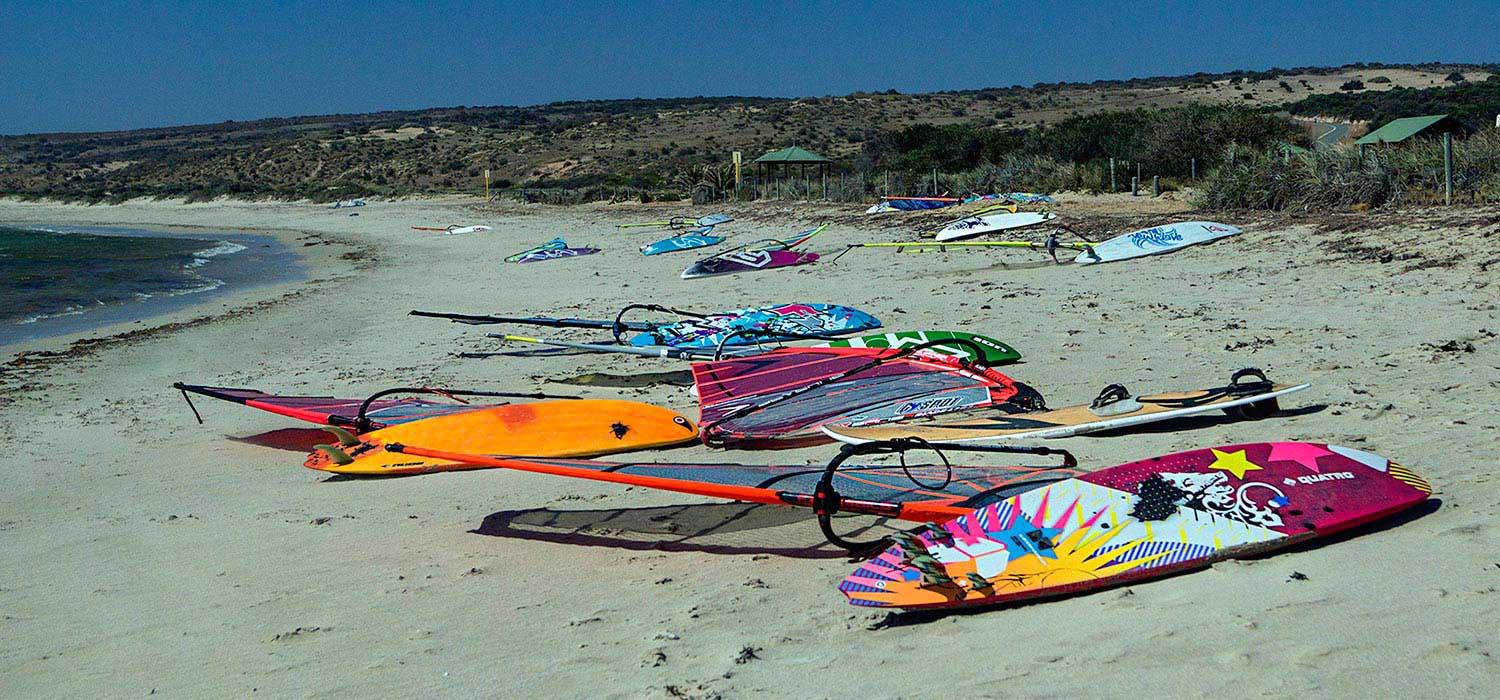 Windsurfing at Coronation beach, Geraldton 