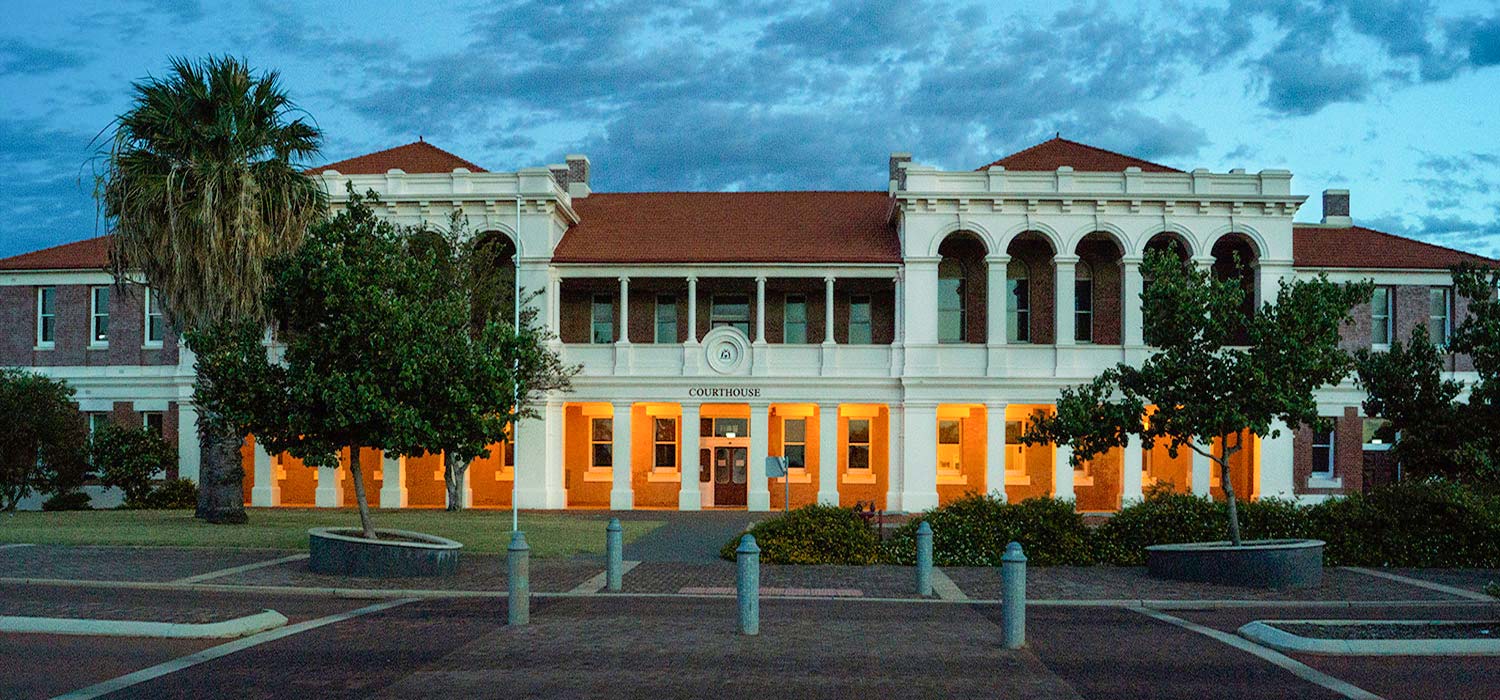 The courthouse in Geraldton