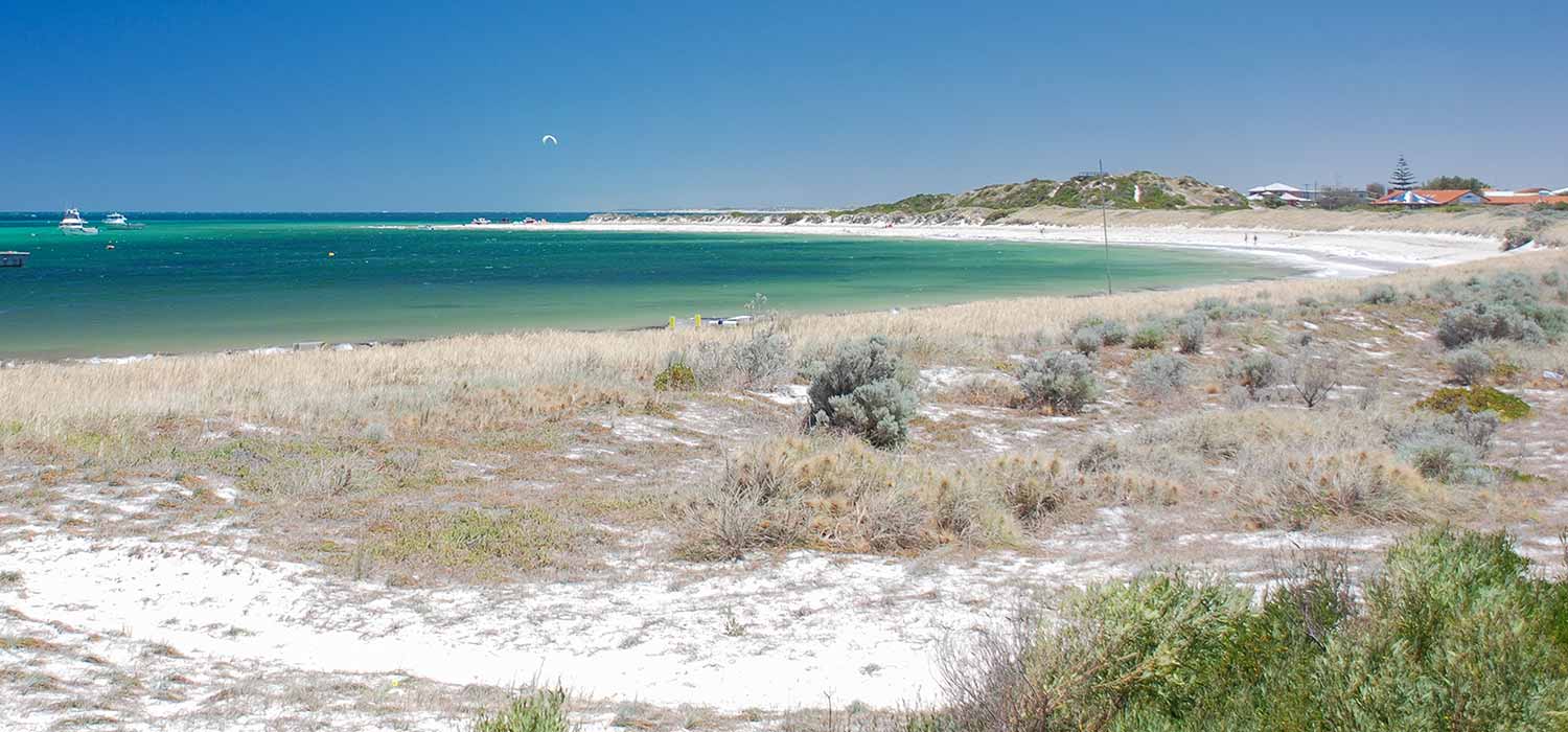 The beach at Lancelin