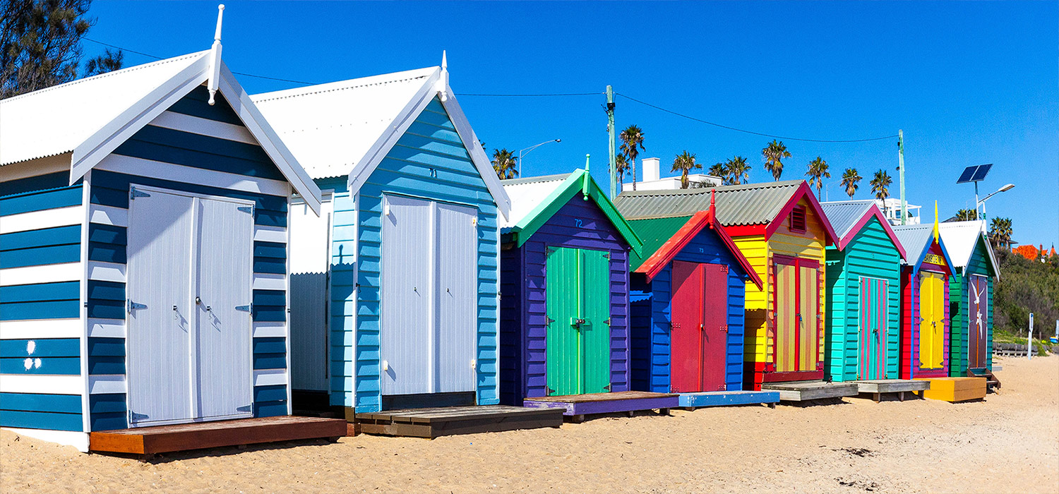 Brighton beach huts