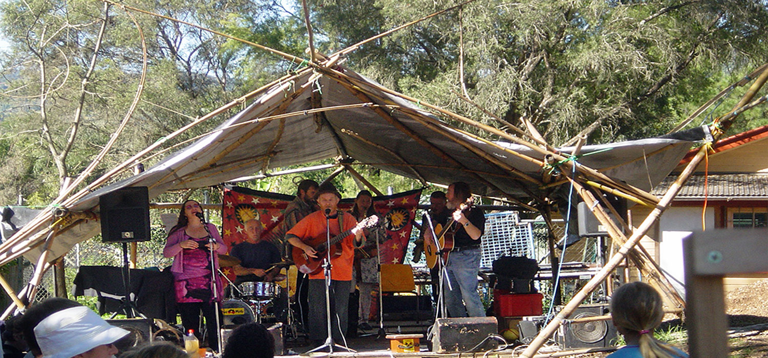 A band at Nimbin