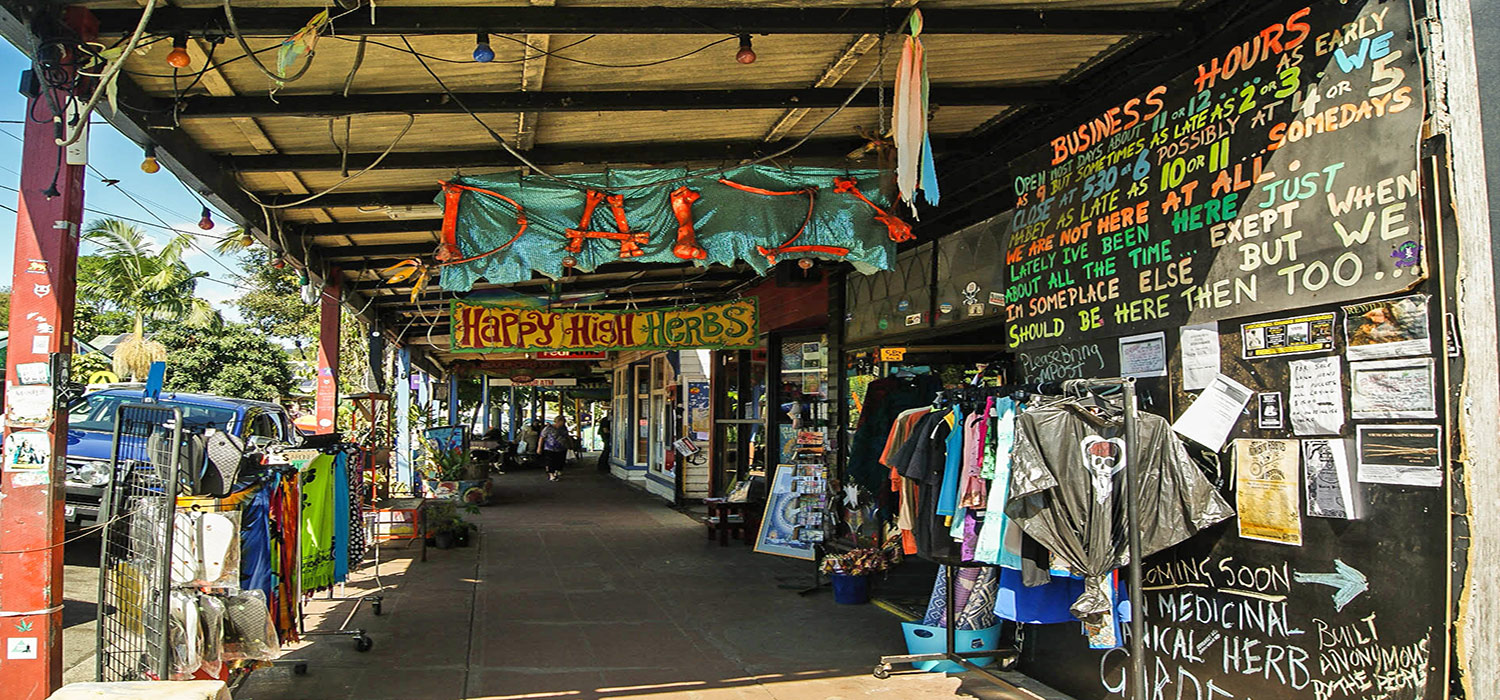 Sidewalk in Nimbin