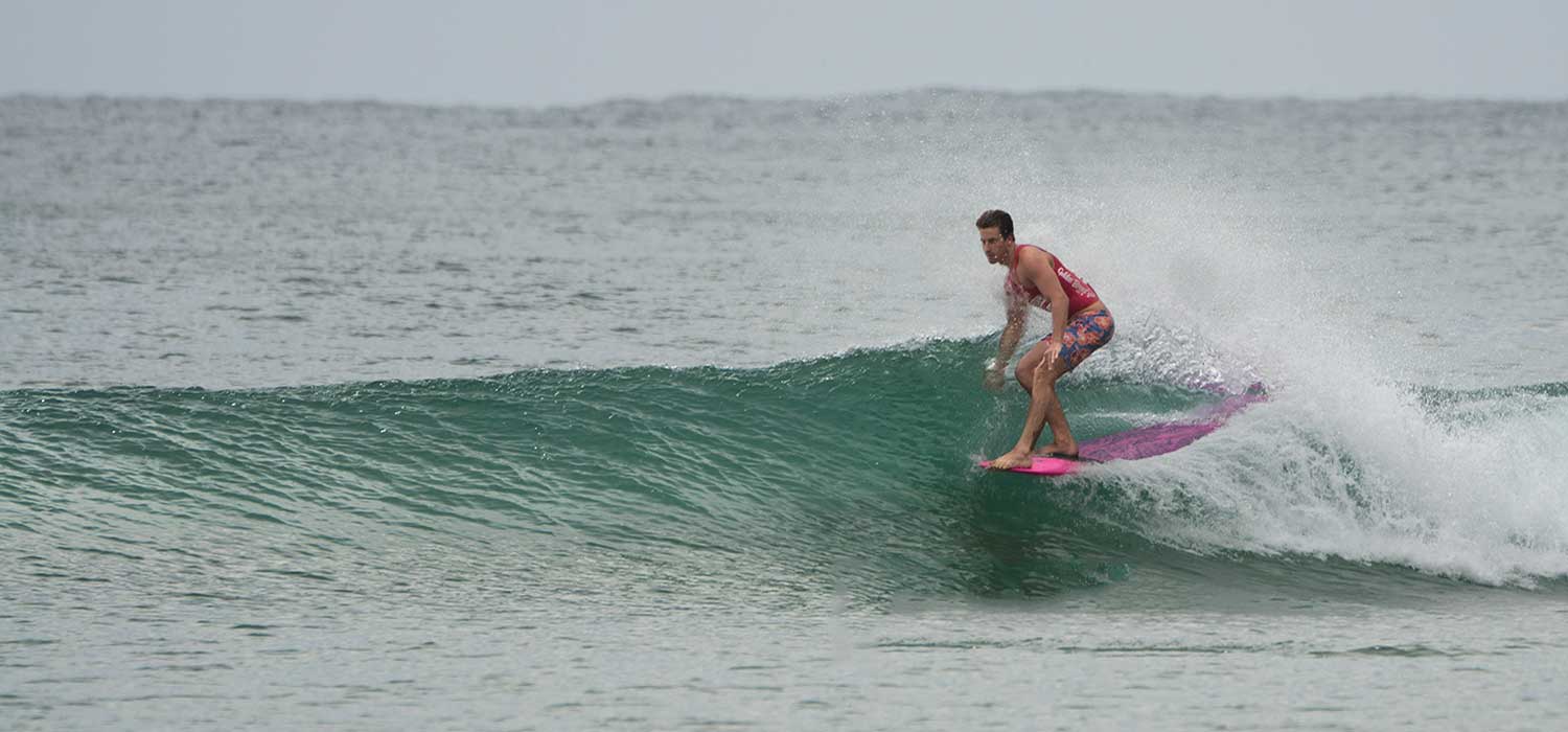 Surfing at Noosa