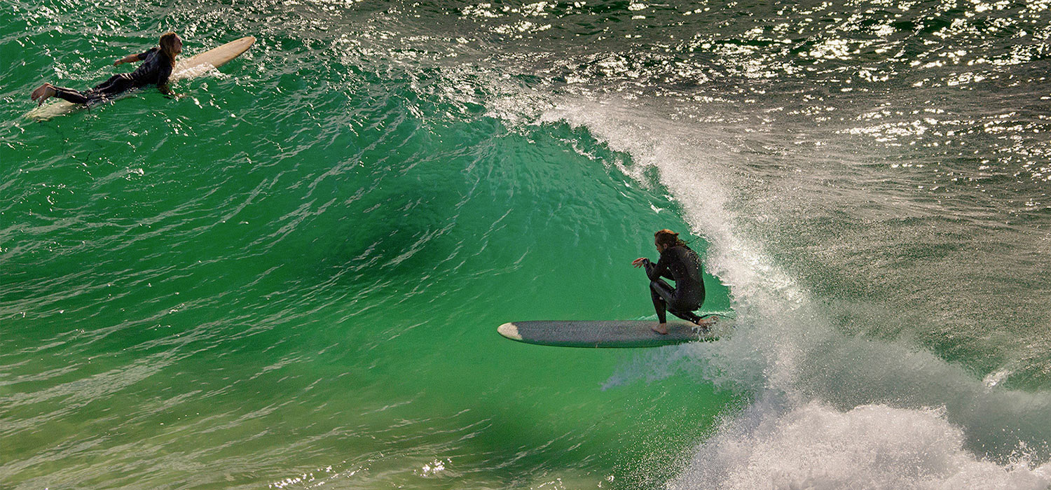 Surfing at the Pass