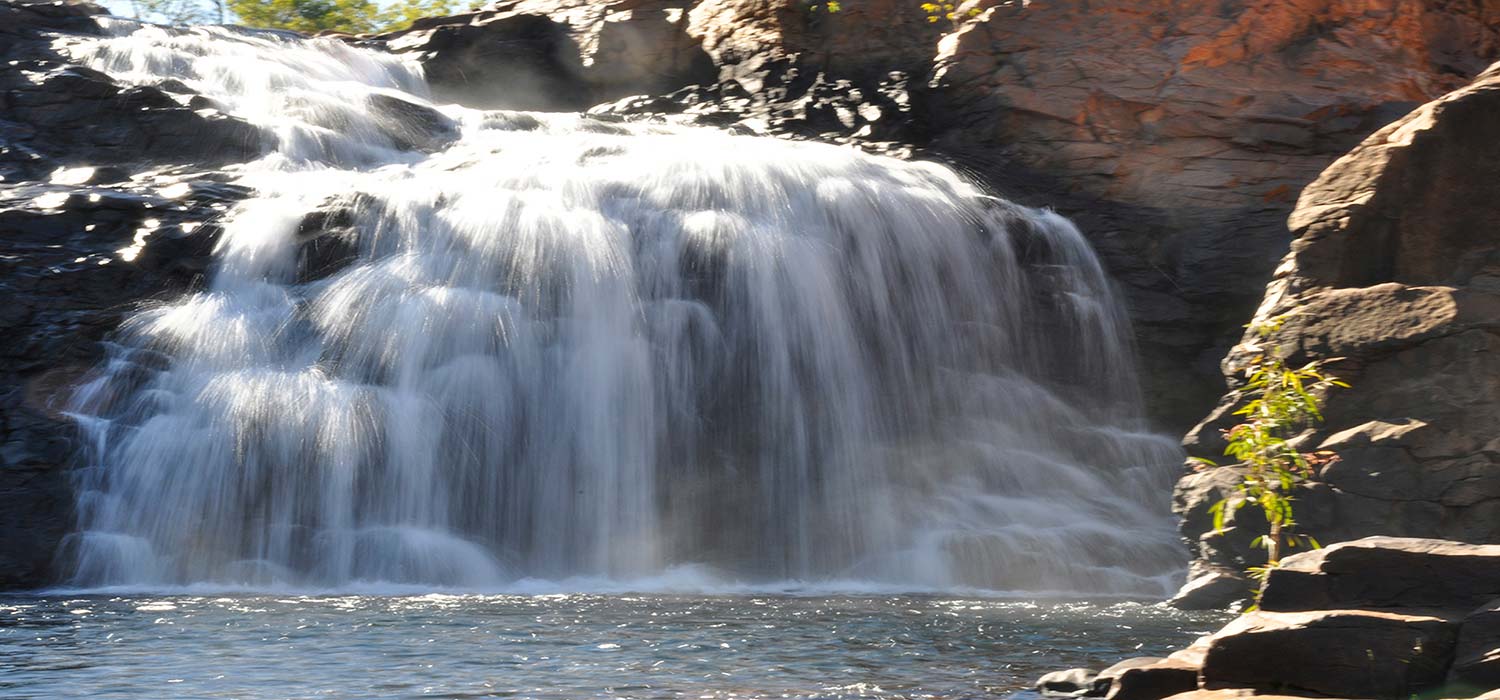 Edith falls waterfall upper pool