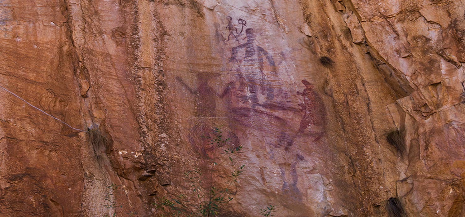 Aboriginal rock art in Katherine Gorge