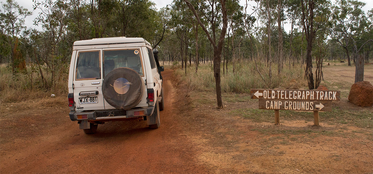 Start of the Overland Telegragh Track