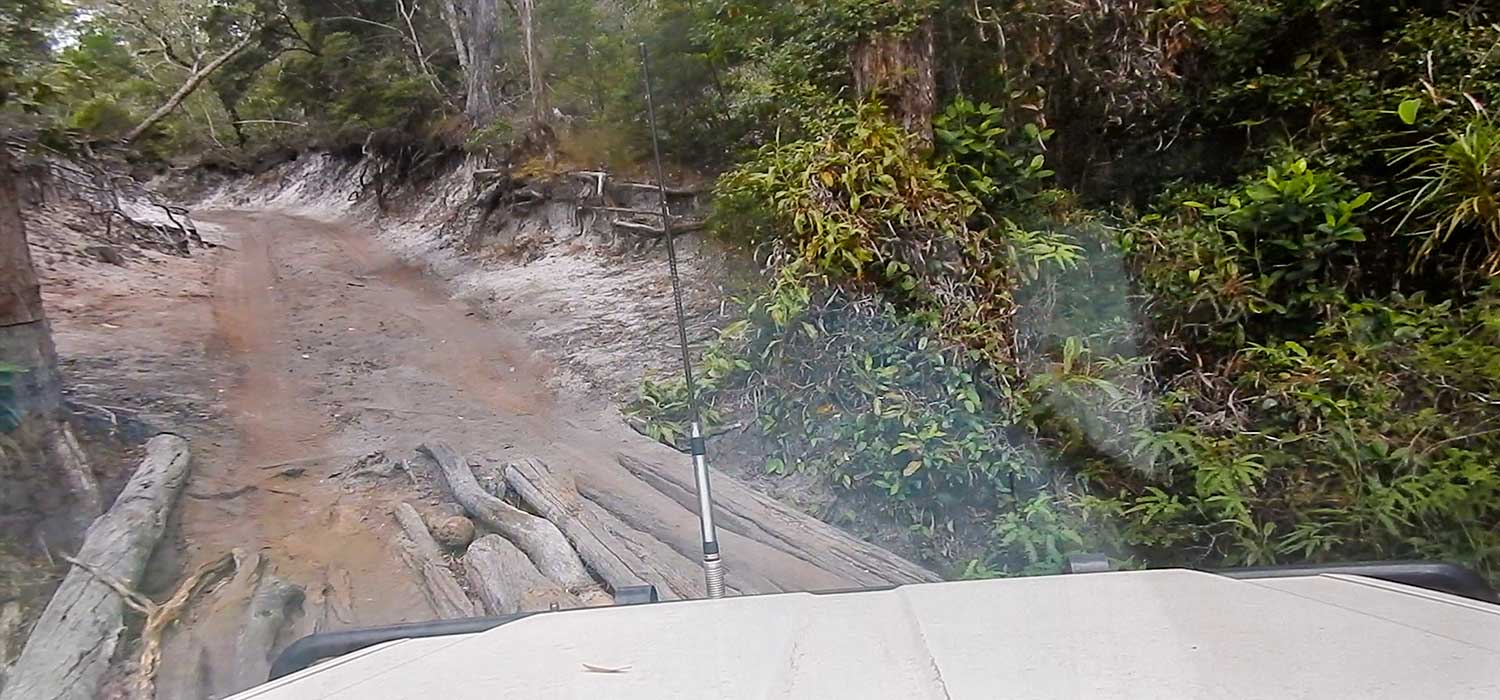 Crossing the Cypress Creek bridge