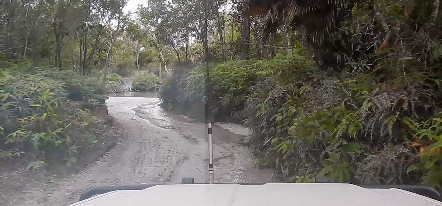 Exiting Logans Creek