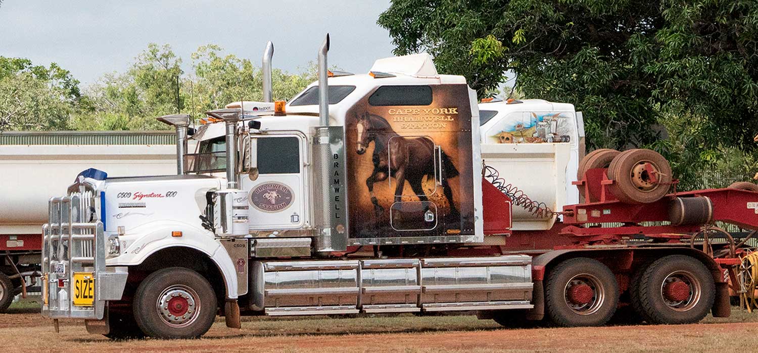 Bramwell station truck