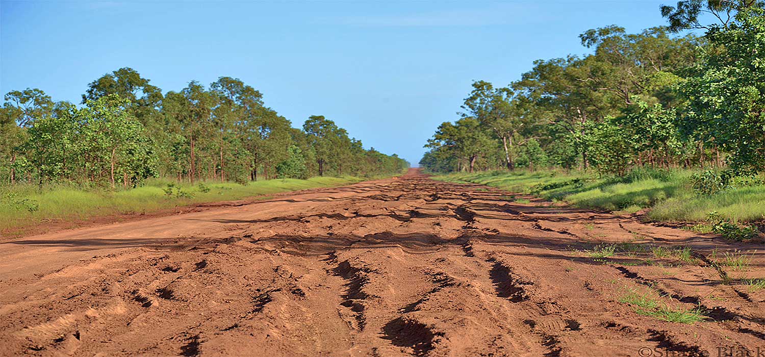 Peninsula development road surface after rain