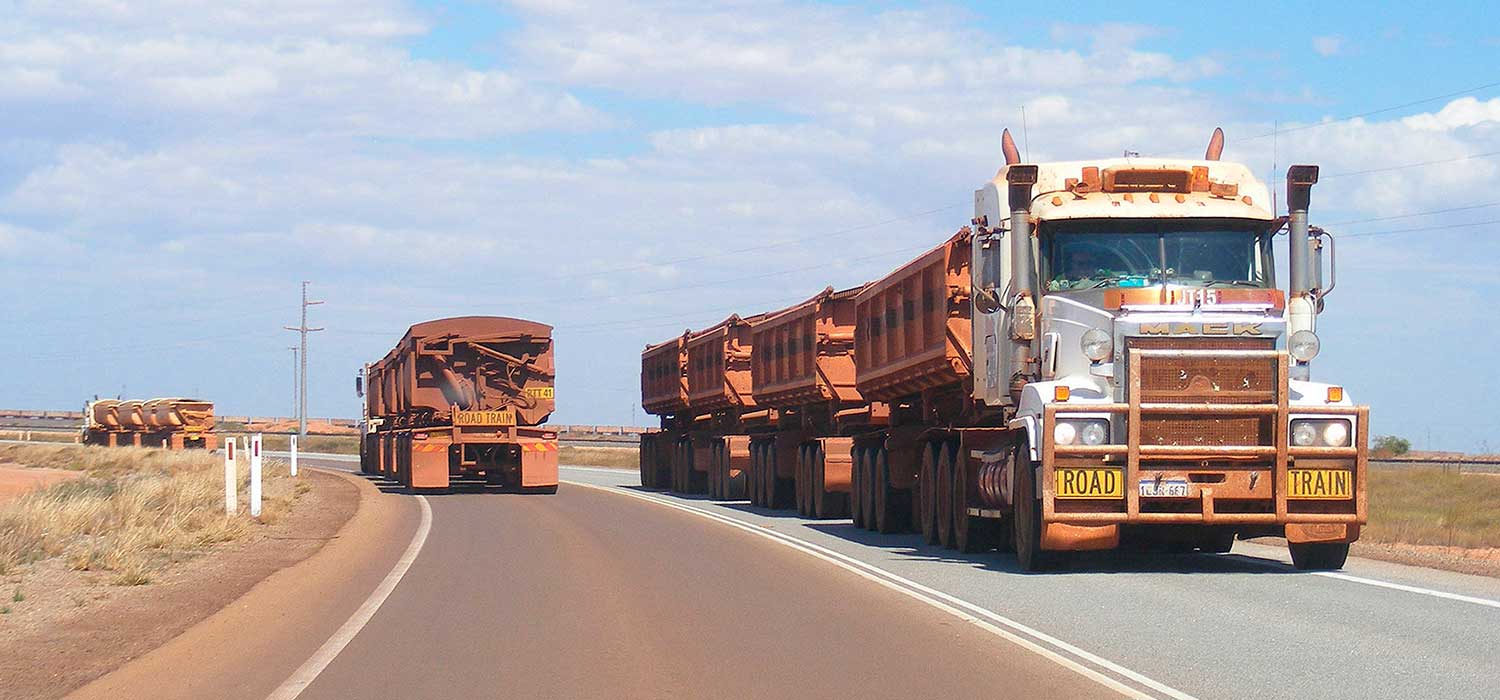 Iron ore road trains