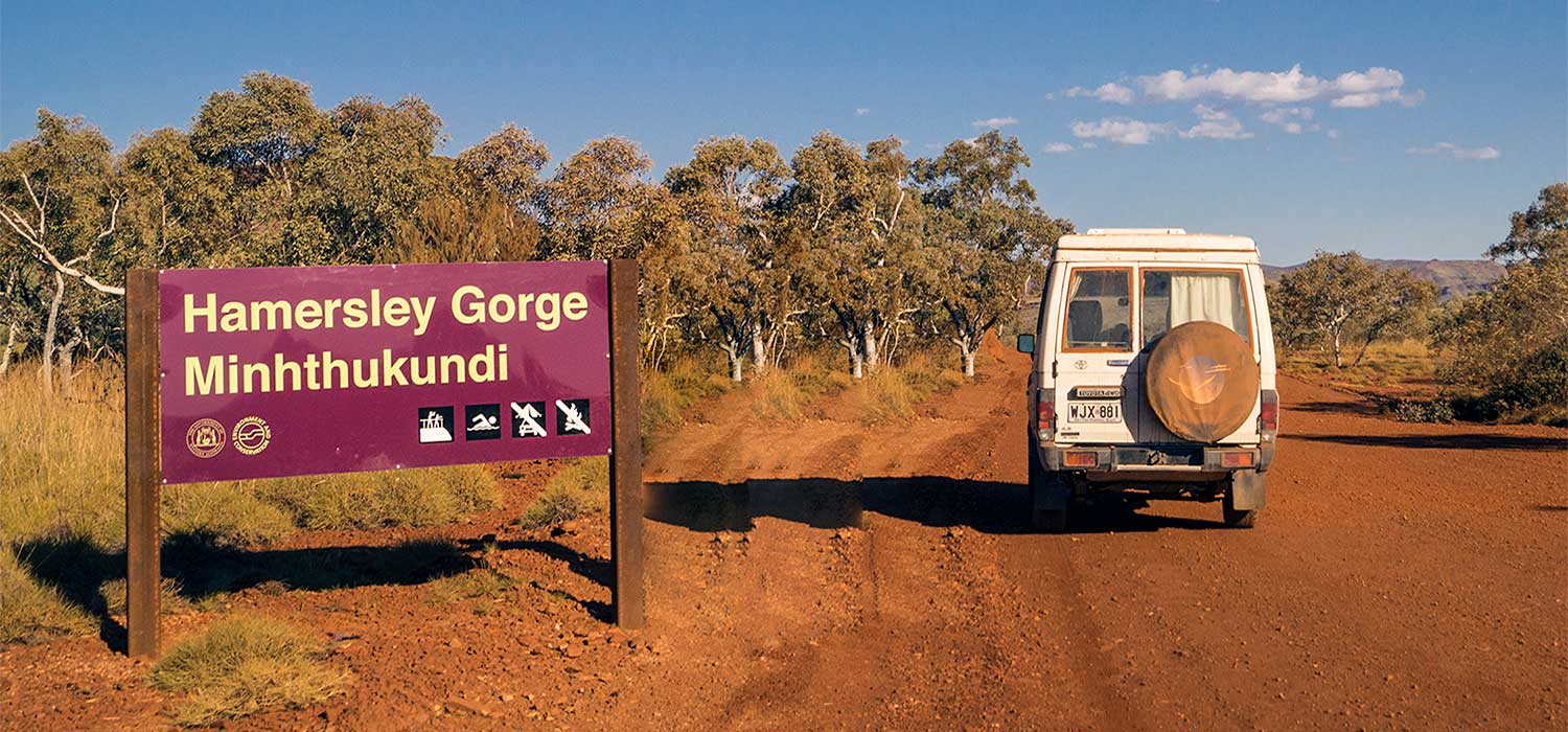 Hamersley Gorge sign