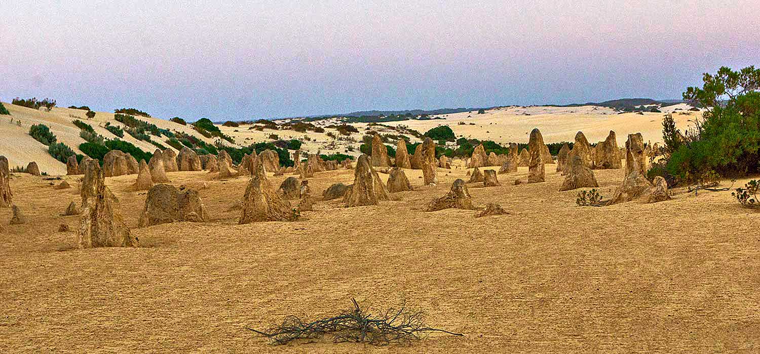 Pinnicles and sand dunes
