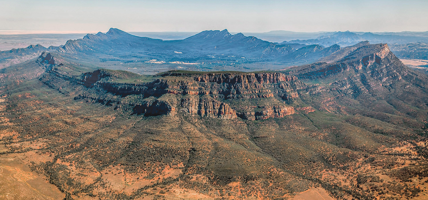 Wilpena Pound from the air