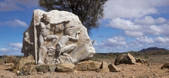 Aboriginal statue at Chambers Gorge