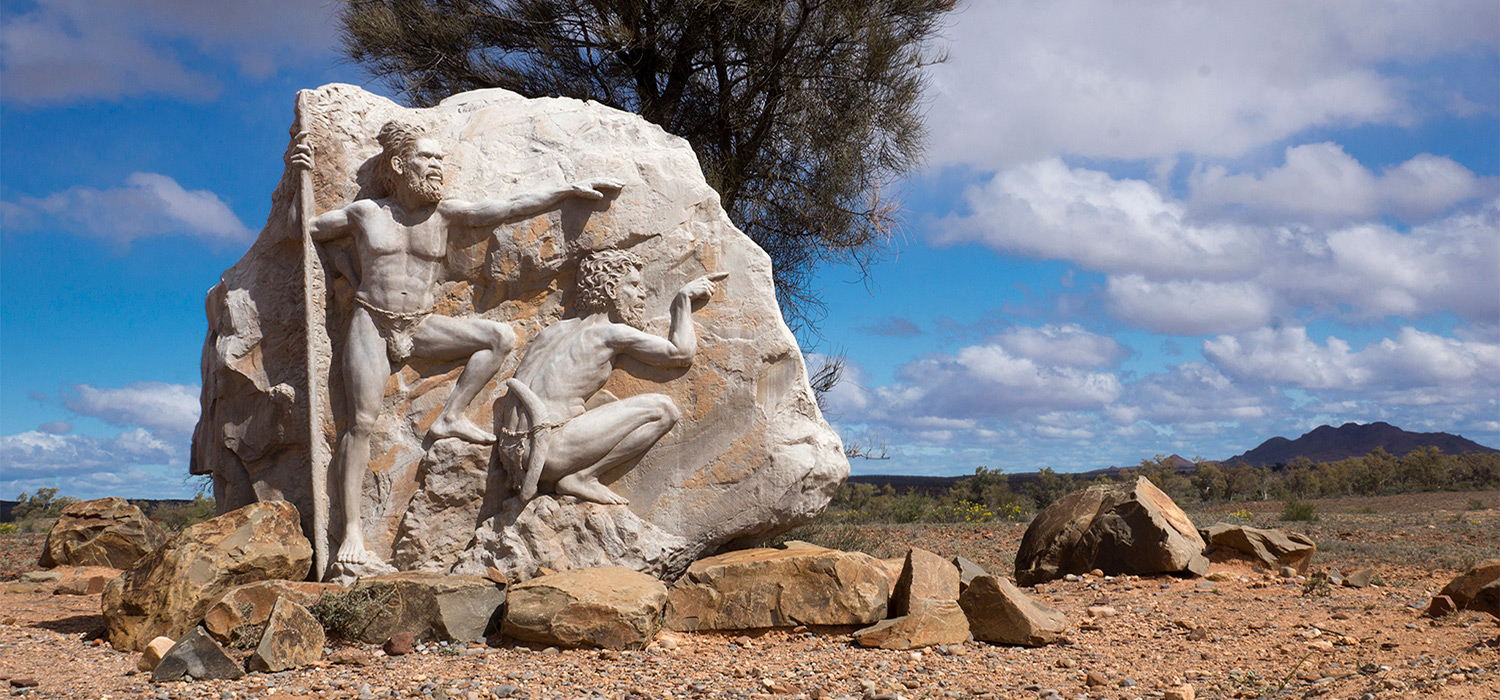 Aboriginal statue at Chambers Gorge