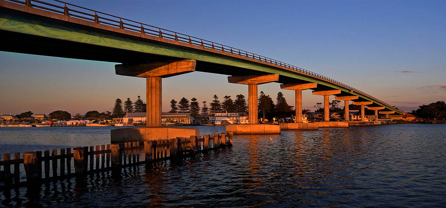 The Bridge to Hindmarsh Island at Goolwa 