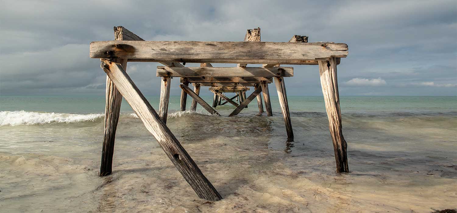 Old jetty at Eucla