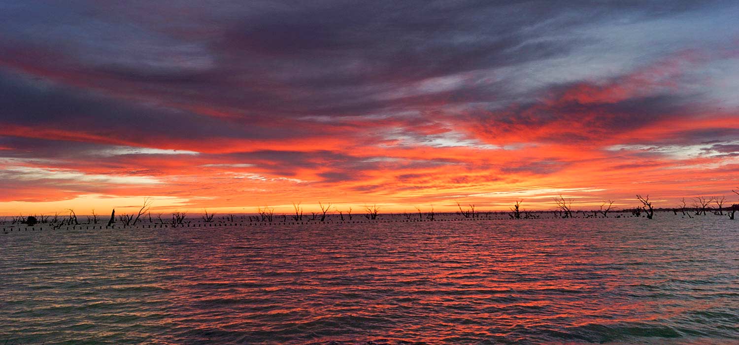 Sunset over Lake Victoria, Victoria