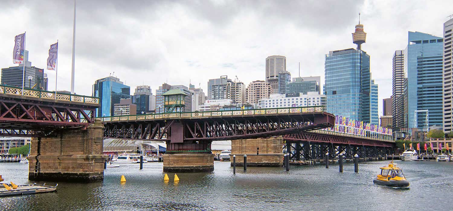 Pyrmont Bridge in Darling Harbour