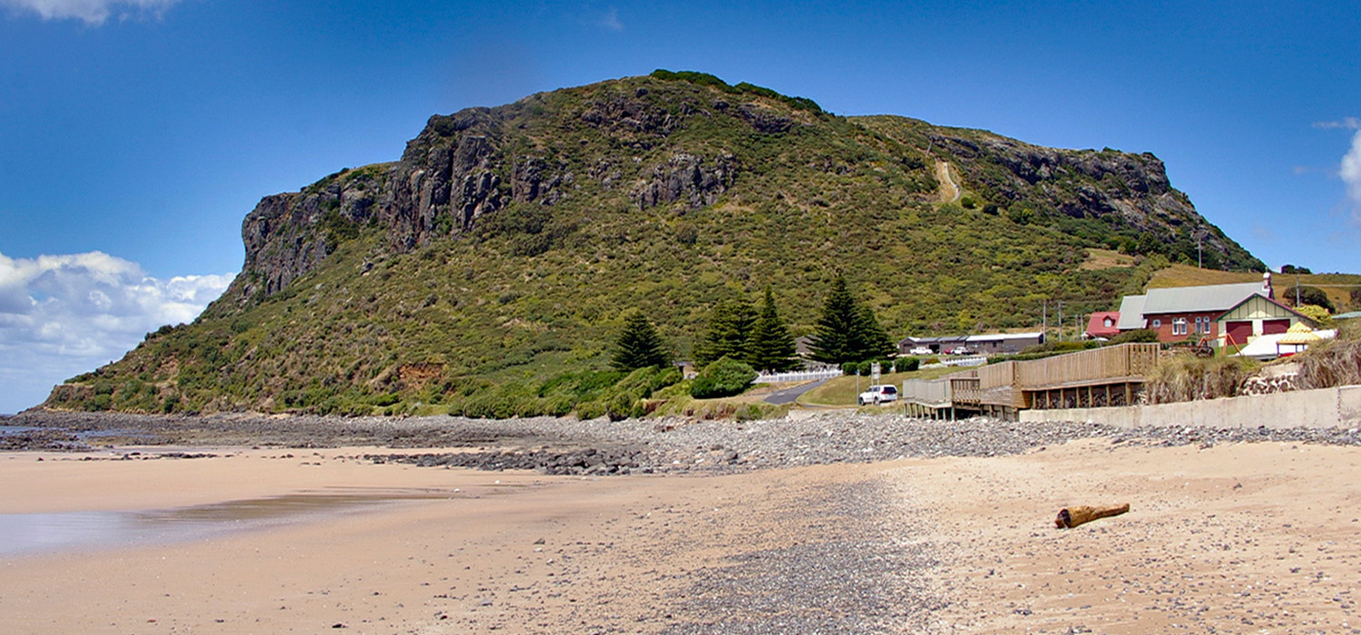 Back beach at Stanley and the Nut