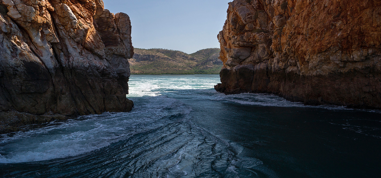 Horizontal waterfalls in Talbot Bay
