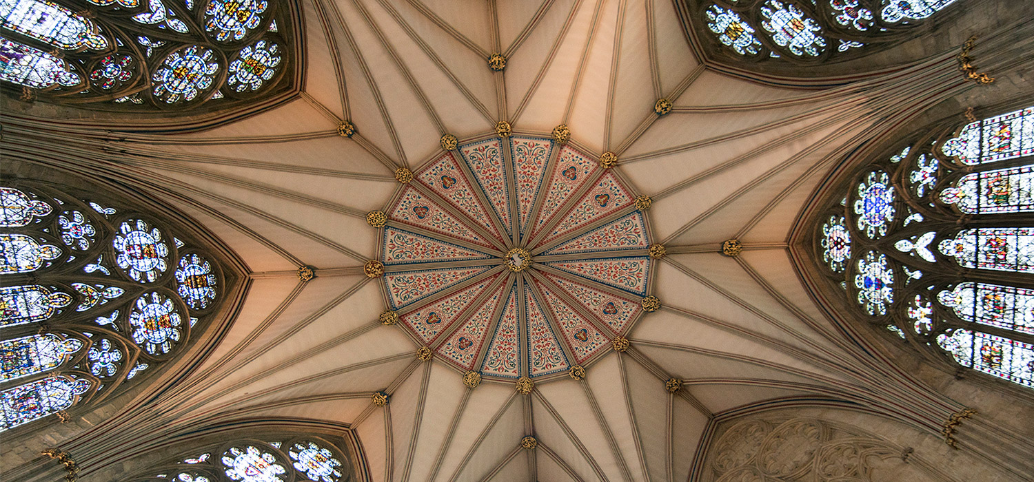The Chapter House octagonal space was built between the 1260s to 1280s